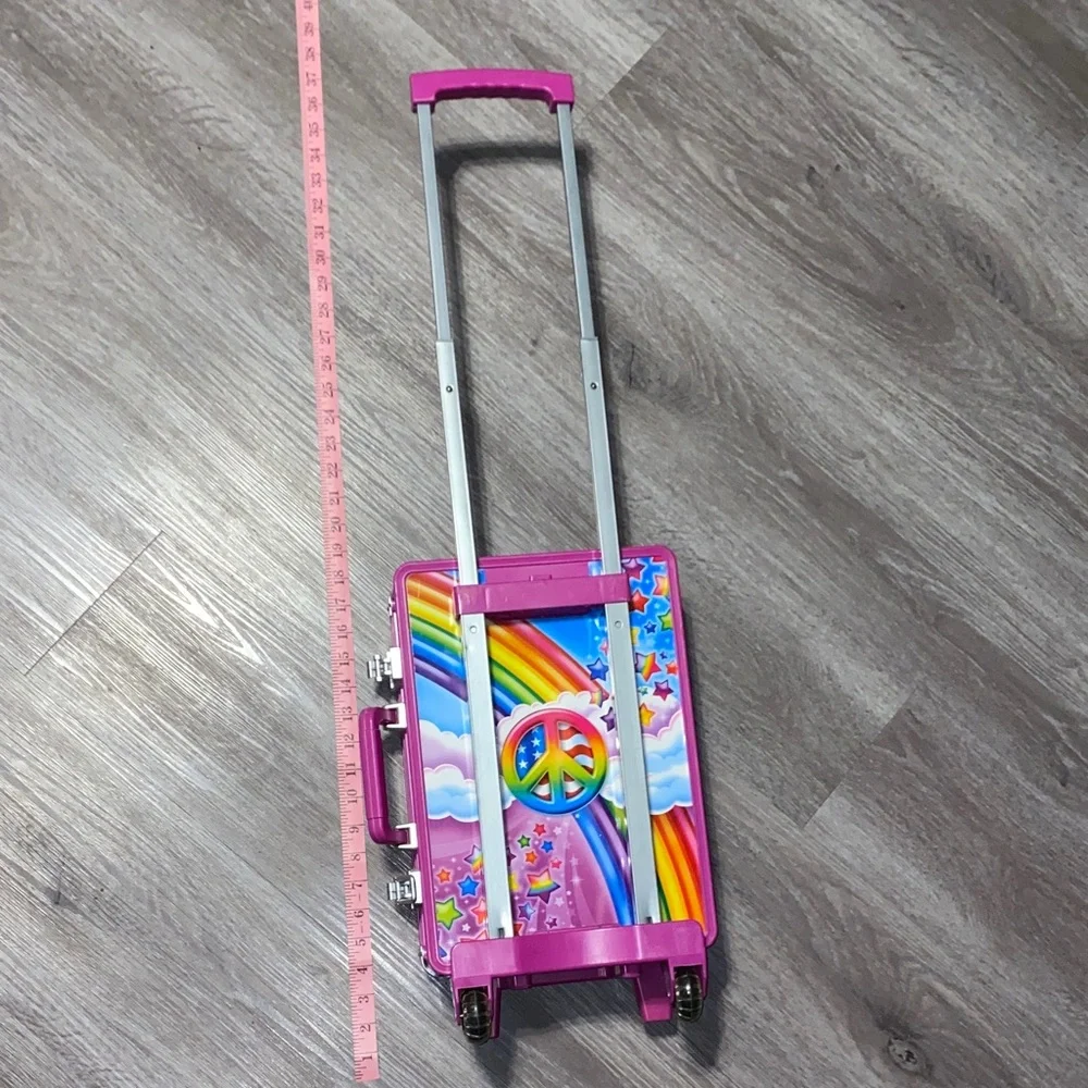 Lisa Frank vintage Colorful Peace Sign Suitcase